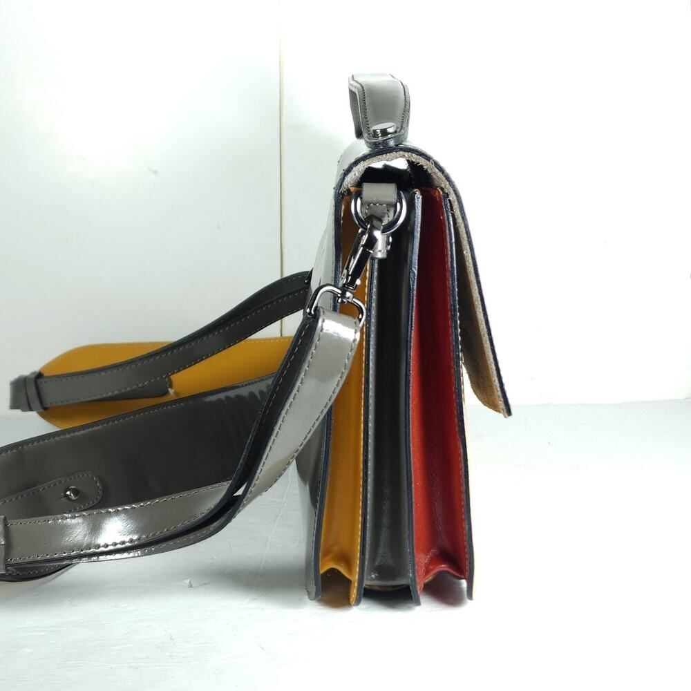 Vittoria Napoli Women's Leather Multicolor Colorblock Purse Bag Crossbody Italy - Picture 5 of 16